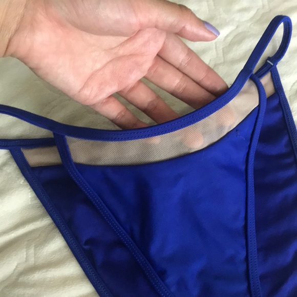 Royal blue swim with sexy mesh detail - Picture 3 of 3